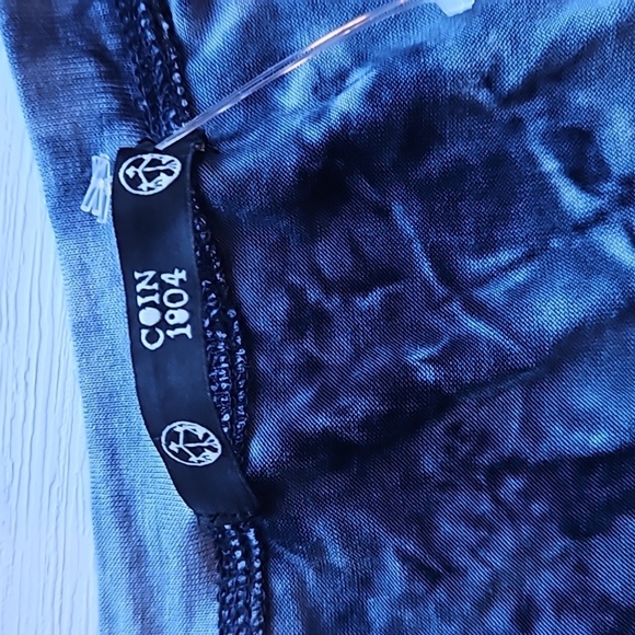 Coin 1804 Anthropologie Blue and Blue Tie Dye Tunic Dress Beach Coverup 2X NWOT - Picture 3 of 7